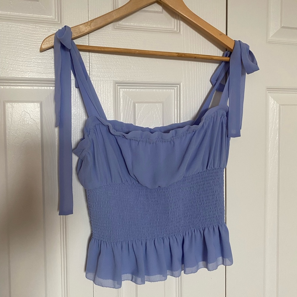 Wilfred Lavender Smocked Top